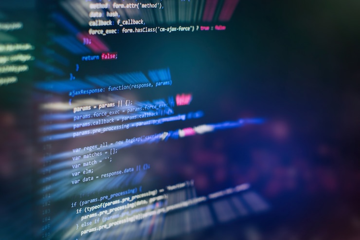 Foto projectmanagers werken nieuw idee. ontwikkeling van www-software. ontwikkelaar van mobiele apps. innovatief startup-project. programmeercode van de website. it-zaken.