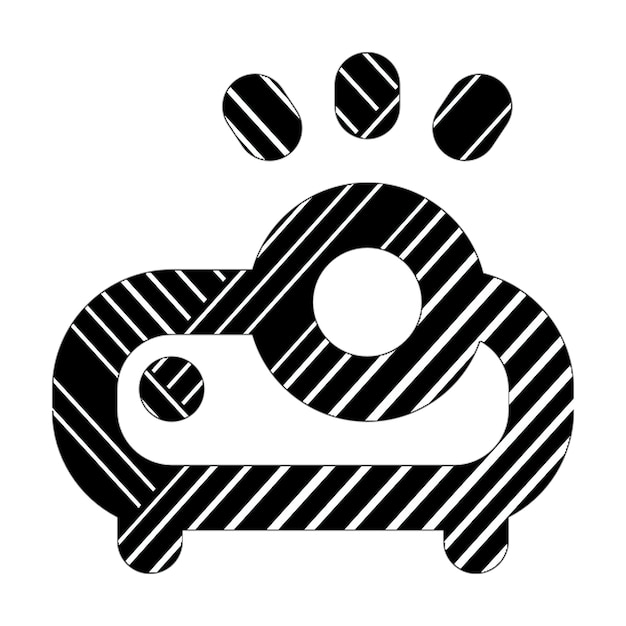 projector icon black white diagonal lines