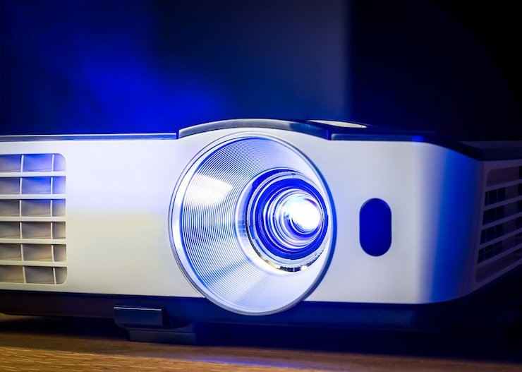 Foto projector voor presentatie