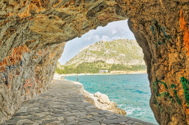 Promenade in de stad Nafplio