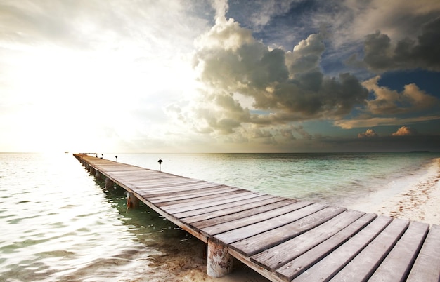 Promenade op het strand