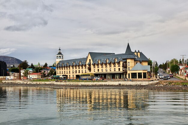 the promenade in puerto natales of chile
