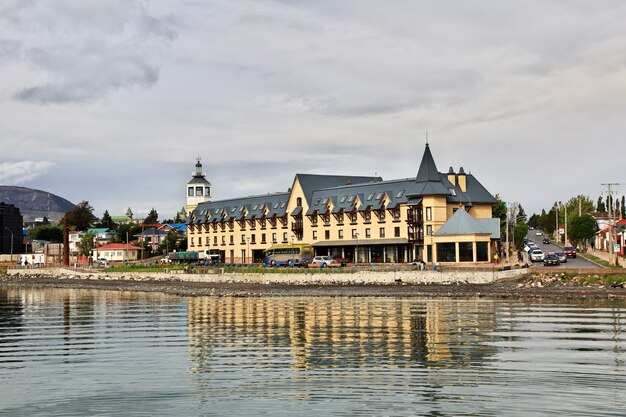 Il lungomare di puerto natales in cile