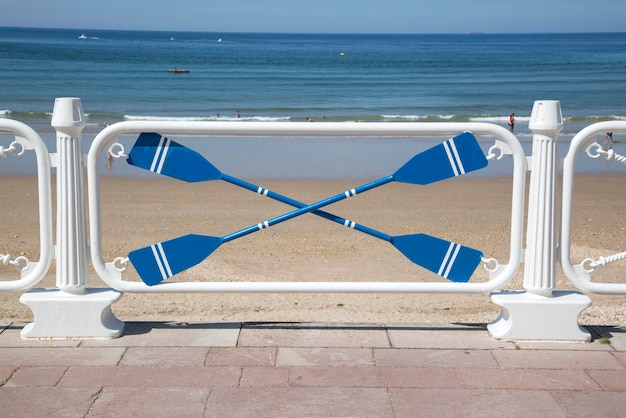 Promenarde and Beach, Ribadesella, Austurias, Spain