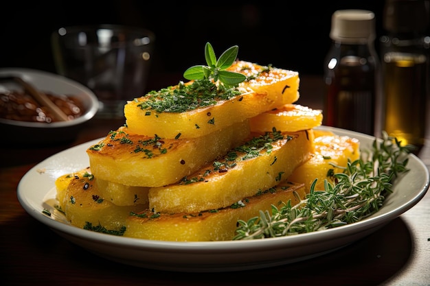 Prominent polenta chips generative IA