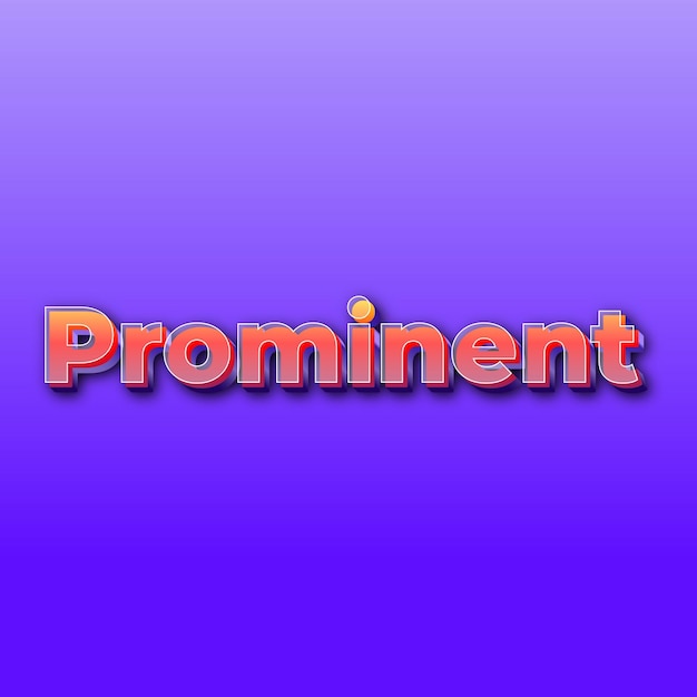 Prominenttext effect jpg gradient purple background card photo