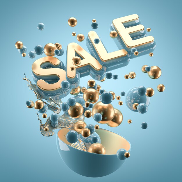 Photo promo poster of a big sale and mega discounts