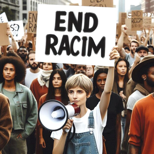 Photo promote unity and solidarity to end racism