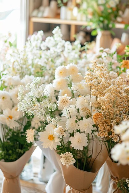 ホワイト・デイの花屋の宣伝バナー