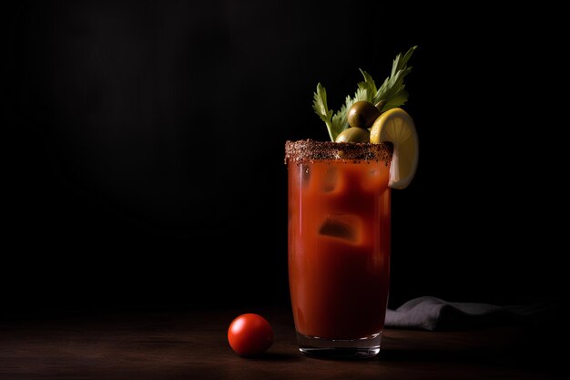 Foto promotionele commerciële foto bloody mary coctail