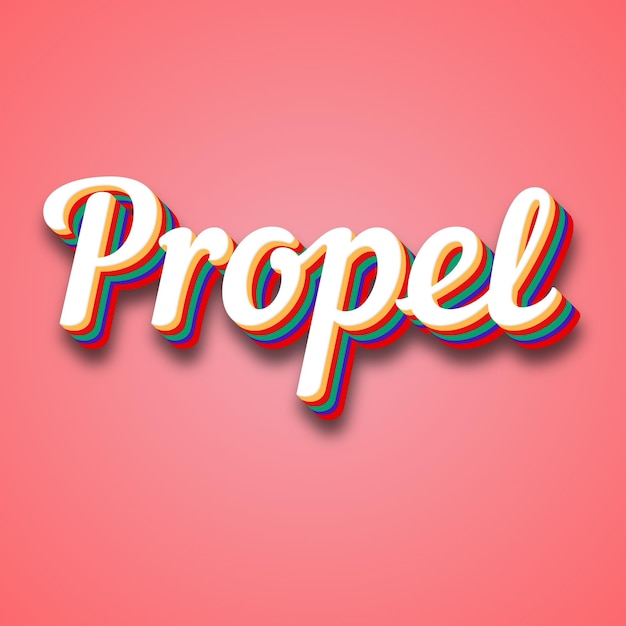 Photo propel text effect photo image cool