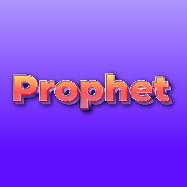 ProphetText 효과 JPG 그라데이션 보라색 배경 카드 사진