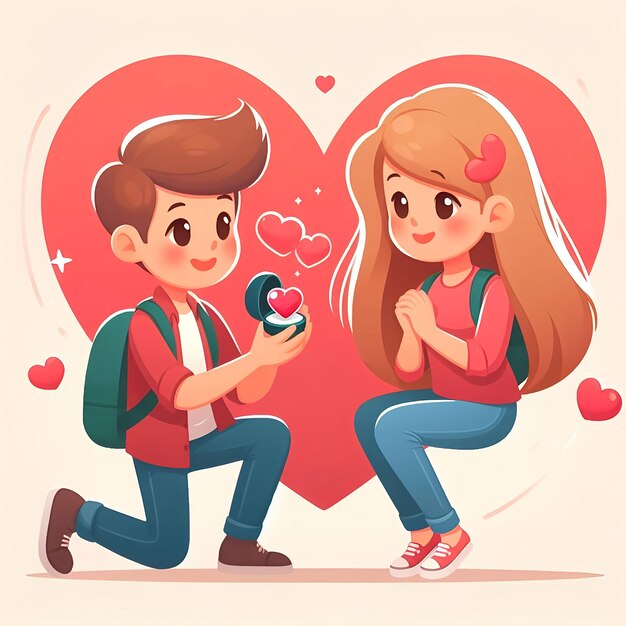 Propose day poster design Ai generated