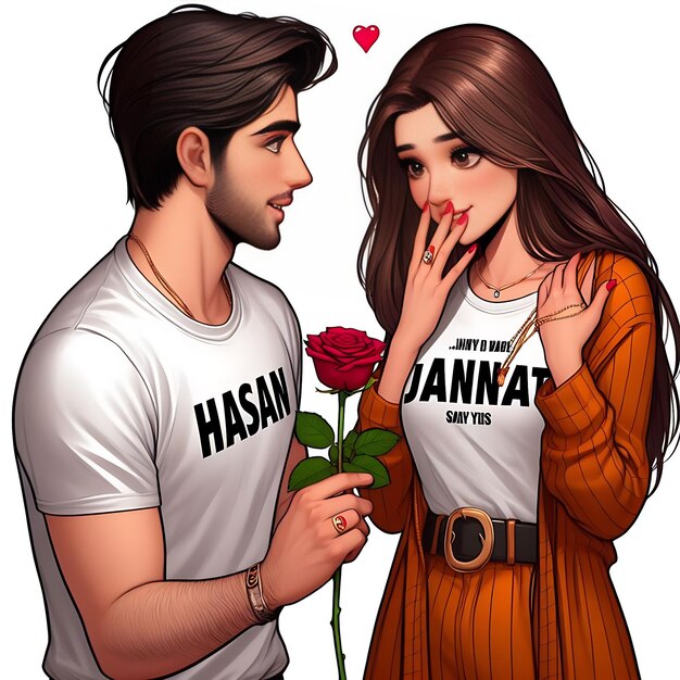 Proposing With Red Rose To Girl Friend