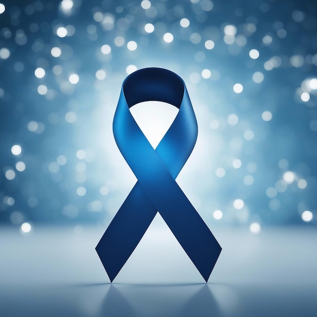 Foto consapevolezza sul cancro alla prostata blue ribbon ai_generated template design