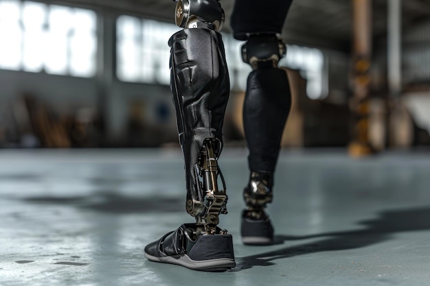 Foto tecnologia delle protesi delle gambe nella riabilitazione moderna