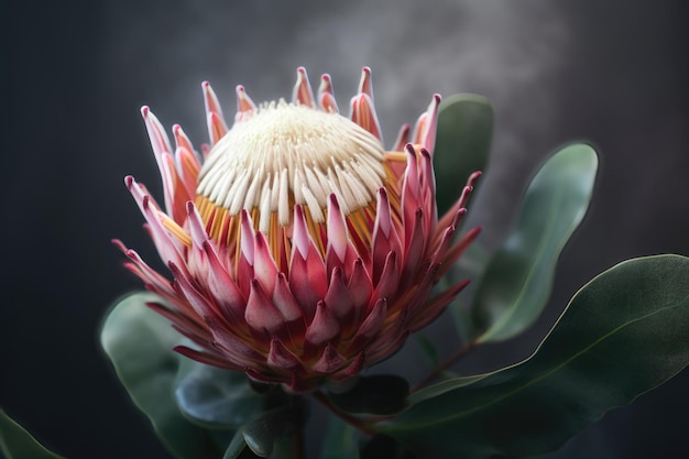Protea flower featuring protea flower and floral AI generated