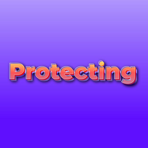 Protectingtext effect jpg gradient purple background card photo