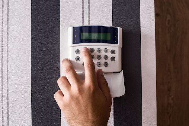protection of the apartment and the house alarm and surveillance console