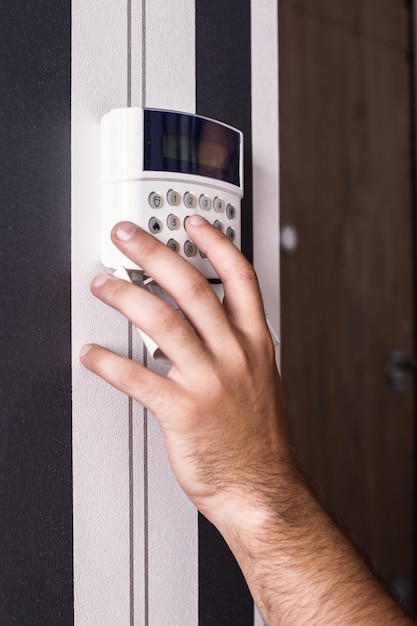 protection of the apartment and the house alarm and surveillance console