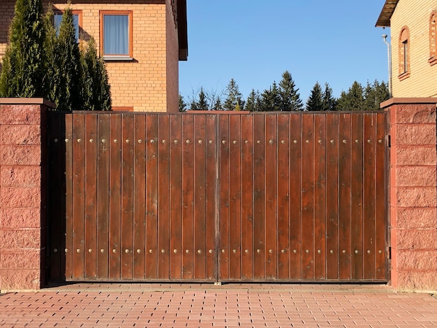 Protection wooden fence.