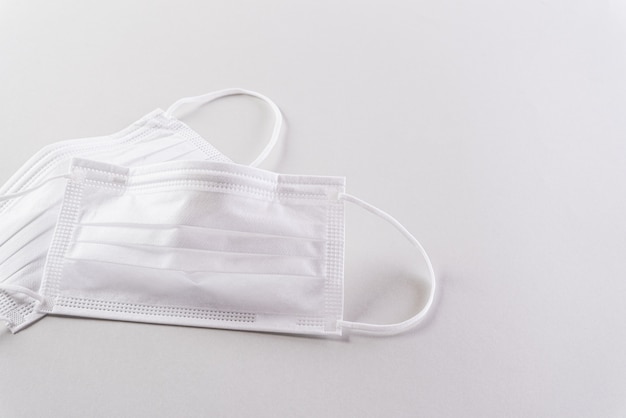 Protective face mask or medical mask. Medical protective shielding bandage