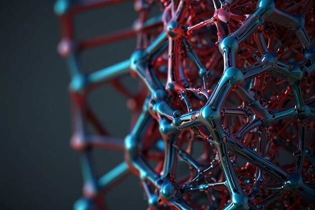 Protein Perspectives Digitale sculptuur geïnspireerd door moleculaire structuren