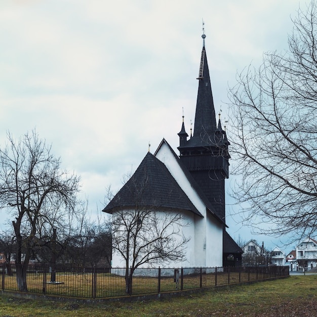 Protestantse kerk in het Oekraïense dorp Chetfalva