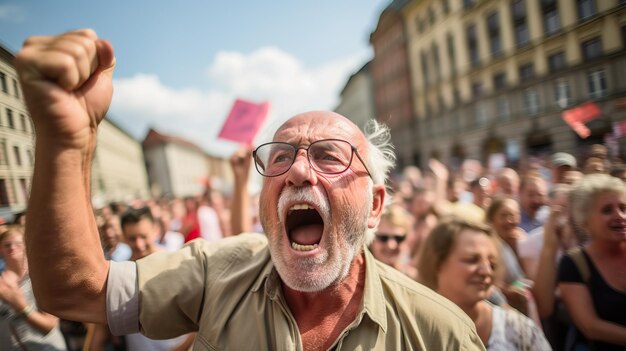 Протестующие сопротивляются оккупации