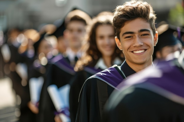 Proud Graduates Celebrating Achievement