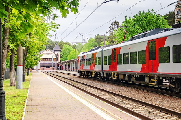 Provinciaal treinstation Svetlogorsk 2 platform