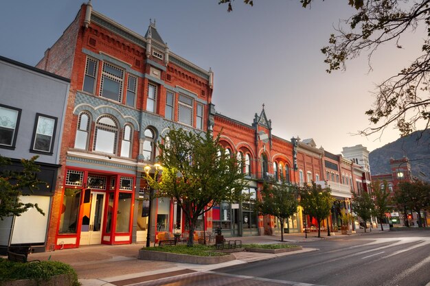 Provo Utah USA centrum op Center Street