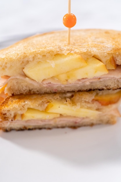 Provolone and Apple Grilled Cheese Sandwich