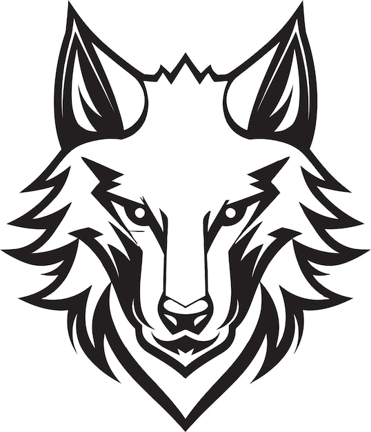 Prowling Timberwolf Logo gestreepte wolf Majesteit