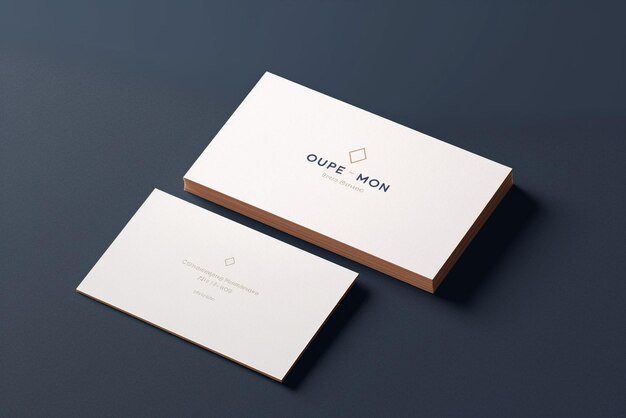 PSD clean minimal business card mockup