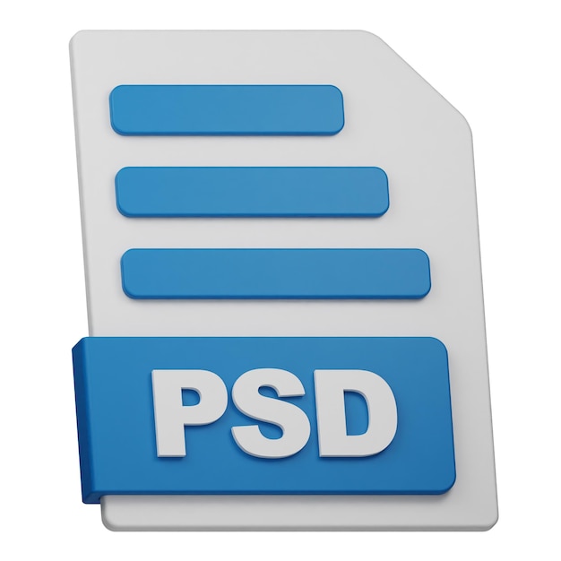 PSD 파일 3D 아이콘이 색 배경에 고립되어 있습니다.