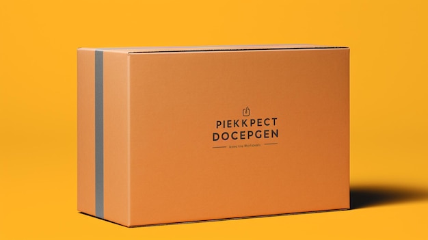 PSD free delivery shipping box mockup