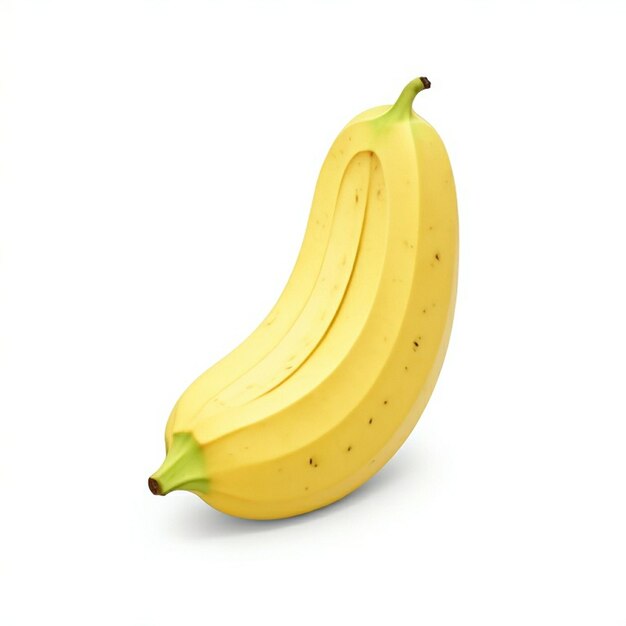 Foto psd icoon banaan op witte achtergrond