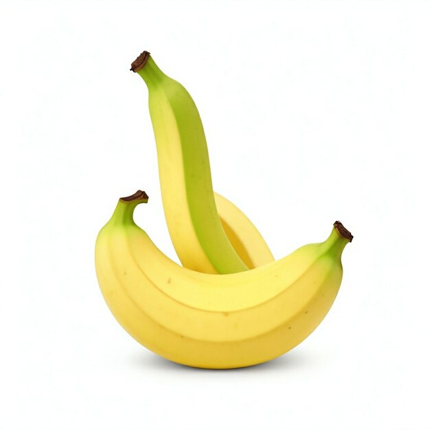 Foto psd icoon banaan op witte achtergrond