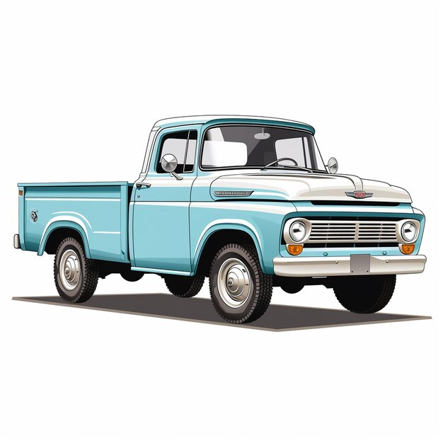 Photo psd illustration of a pickup truck