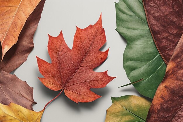 PSD leaf mockup background