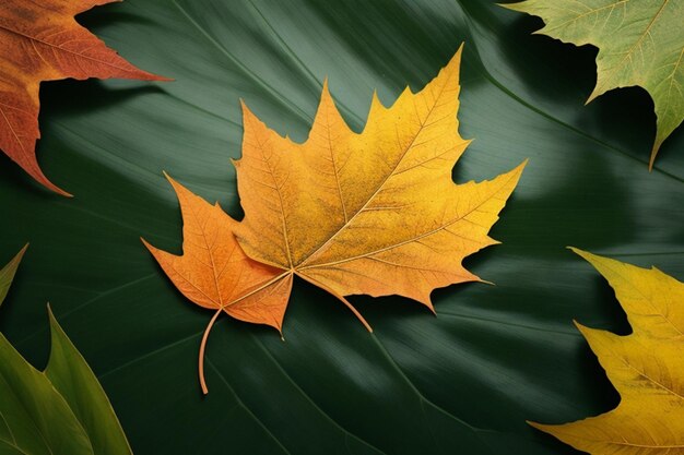 PSD leaf mockup background