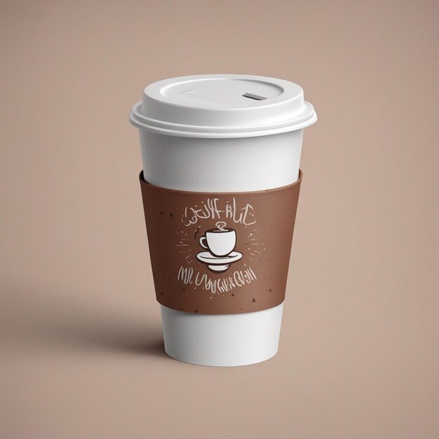 PSD paper coffee cup mockup