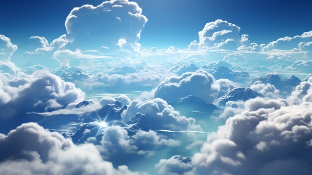 Psd transparent clouds