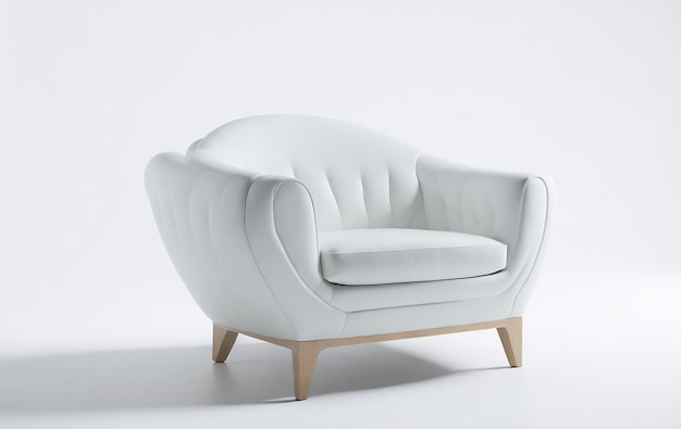 PSD White Sofa chair 3d render