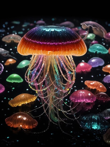 Psilocybin mushrooms 3D illustration Commonly known as magic mushrooms a group of fungi that cont