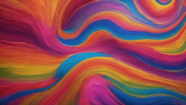 Psychedelic abstract effect of painted background