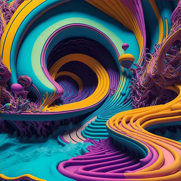 Photo psychedelic art