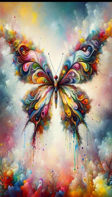 Psychedelic Butterfly Dreamscape