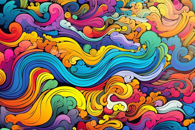 Psychedelic Colorful Design